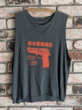 ✌️ Staples Archives Distressed, Worn-In Counterculture Tank Top M